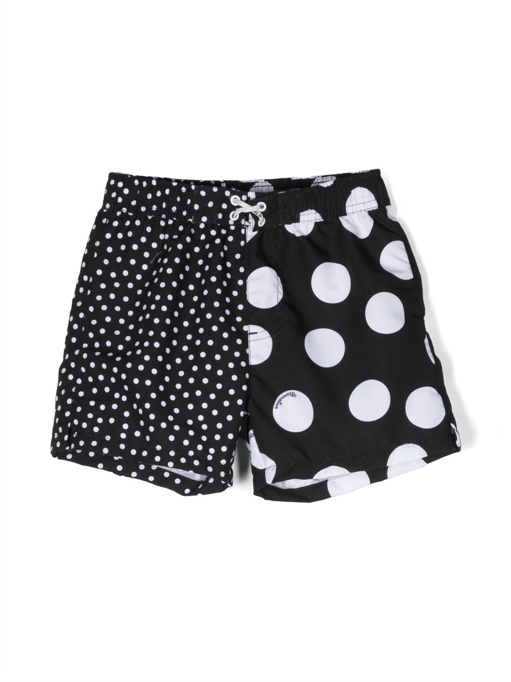 monnalisa short de bain à pois - noir