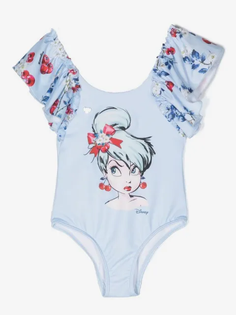 Monnalisa Tinkerbell ruffled swimsuit