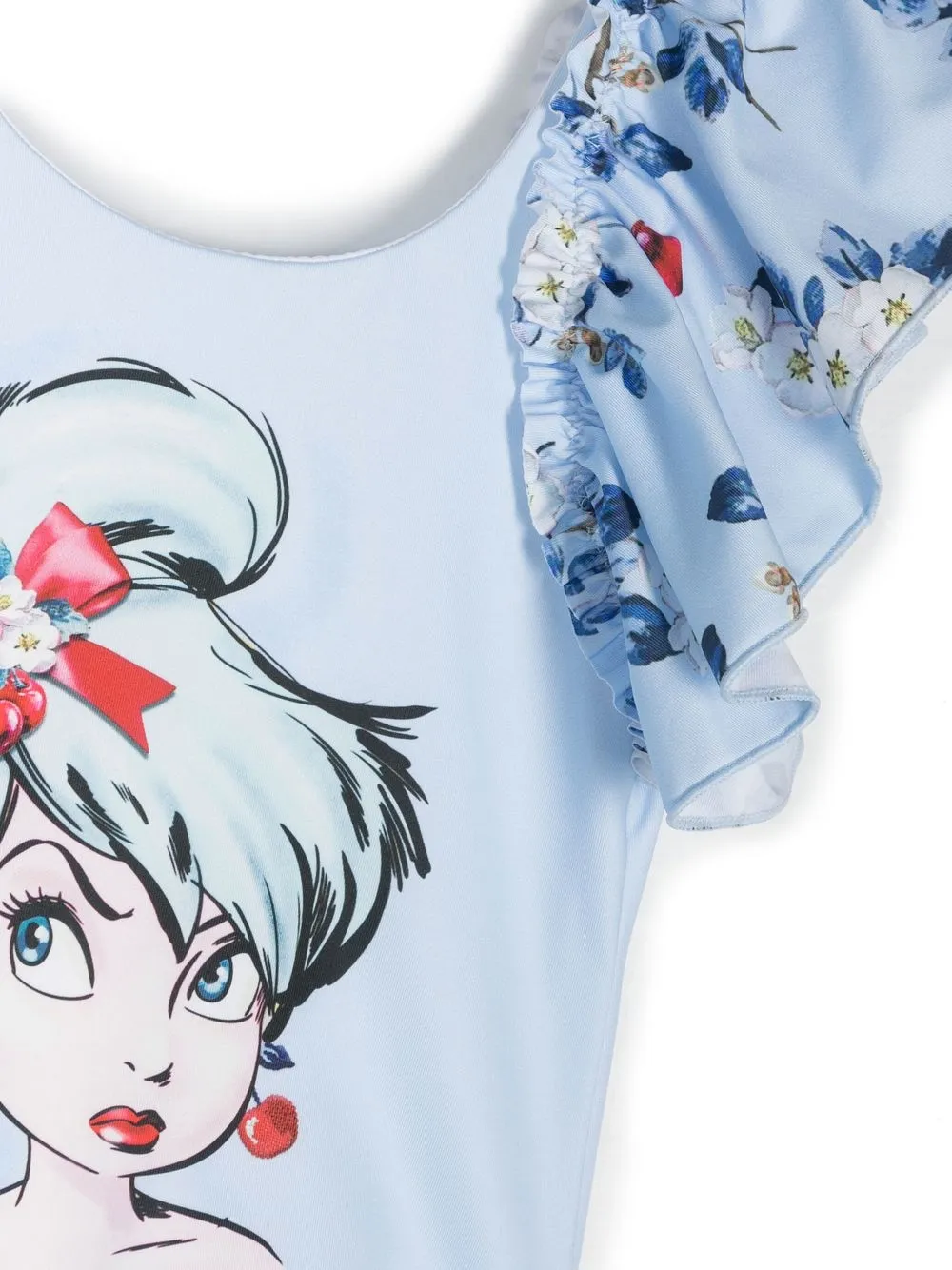 Monnalisa Tinkerbell Badeanzug mit Rüschen | Bademode | Image 3