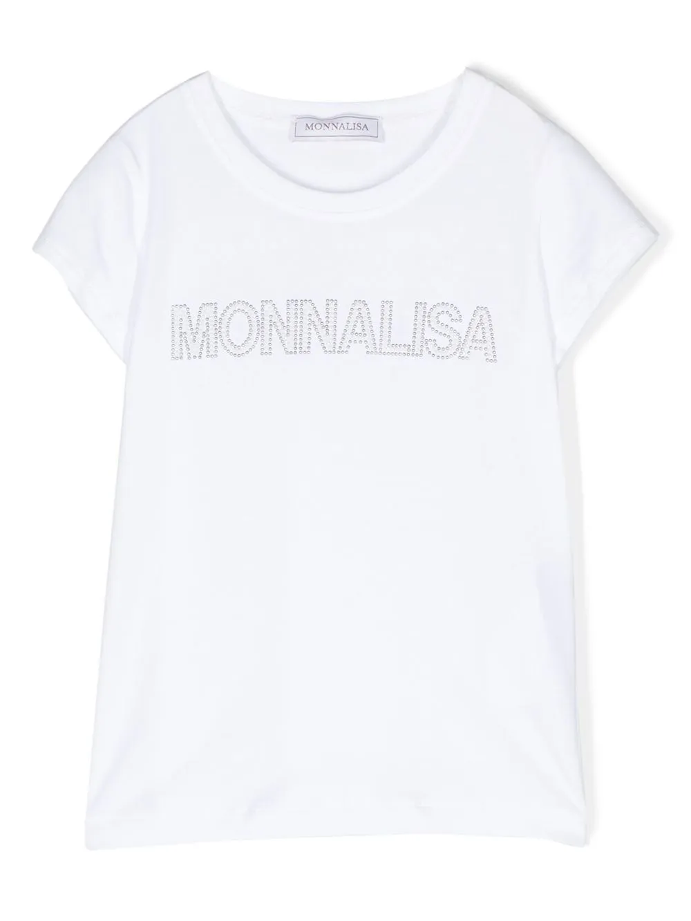 

Monnalisa logo-print short-sleeve T-shirt - White