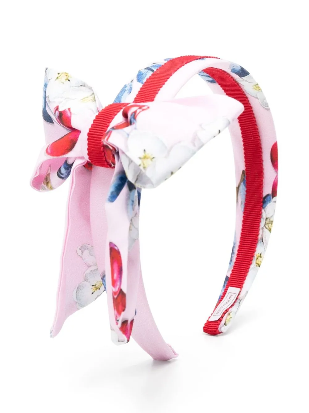 Monnalisa Kids' Cherry Bow Headband In Pink