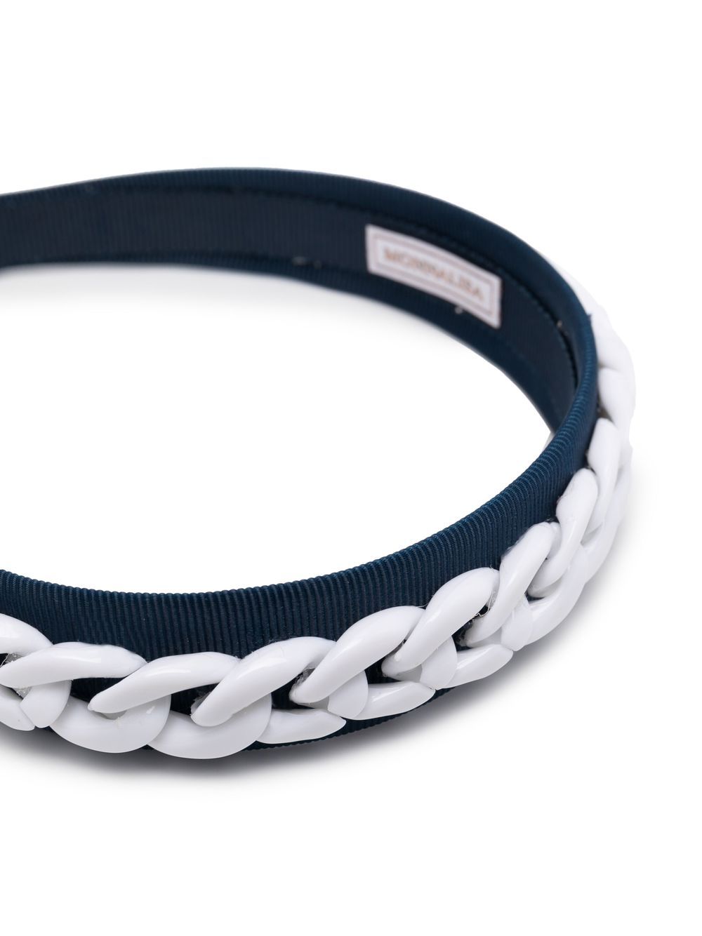 Monnalisa Hoofdband met schakelketting - Blauw