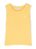 Monnalisa ribbed knit vest top - Yellow