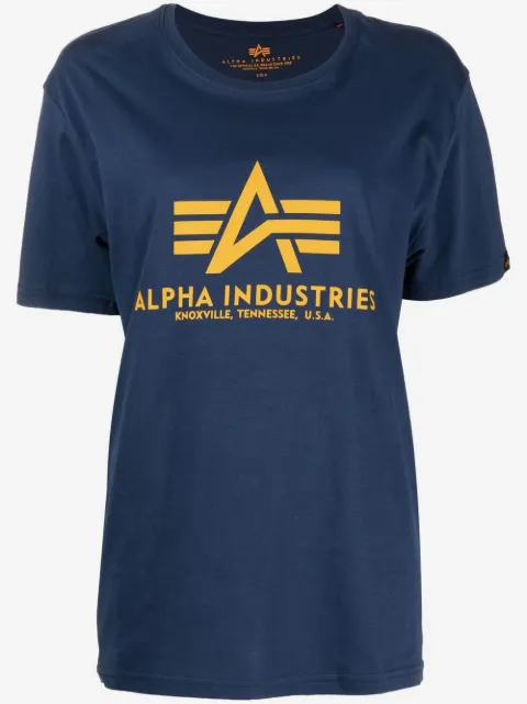Alpha Industries logo-print detail T-shirt