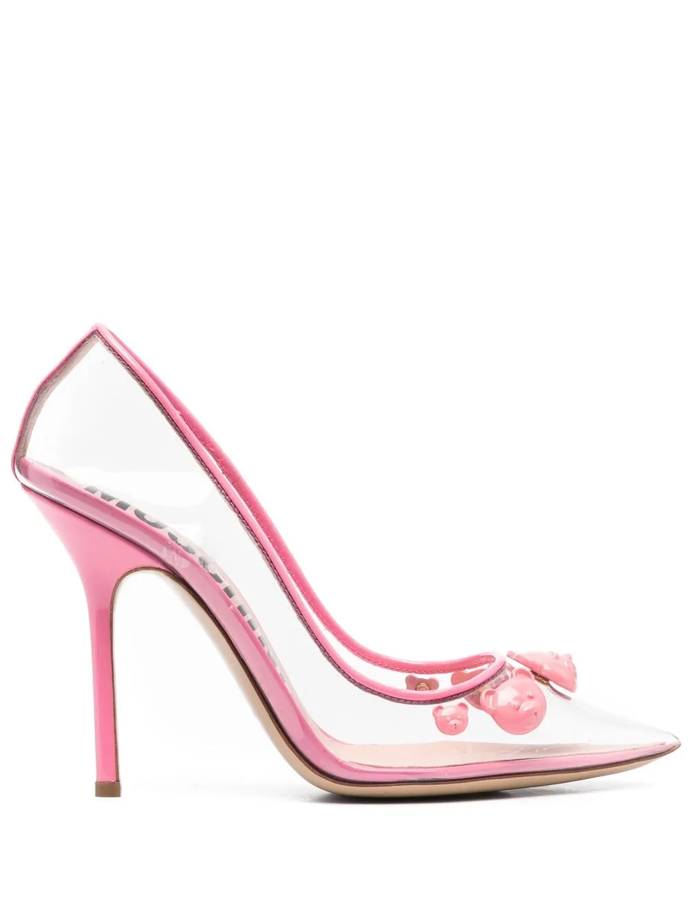 

Moschino Teddy Bear transparent 90mm pumps - Pink