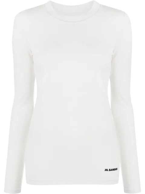 Jil Sander logo-print long-sleeve T-Shirt