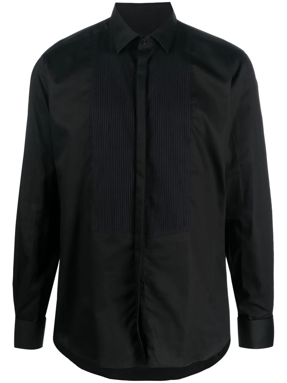 

Karl Lagerfeld pintuck-detail long-sleeve shirt - Black