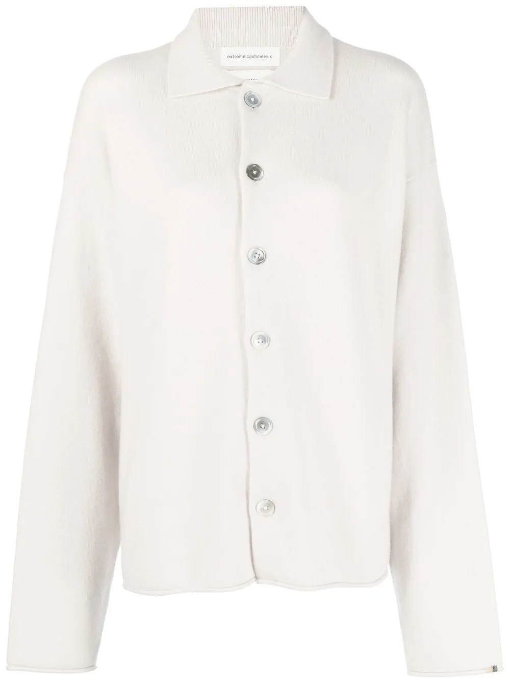 

extreme cashmere button-front knitted jumper - Neutrals