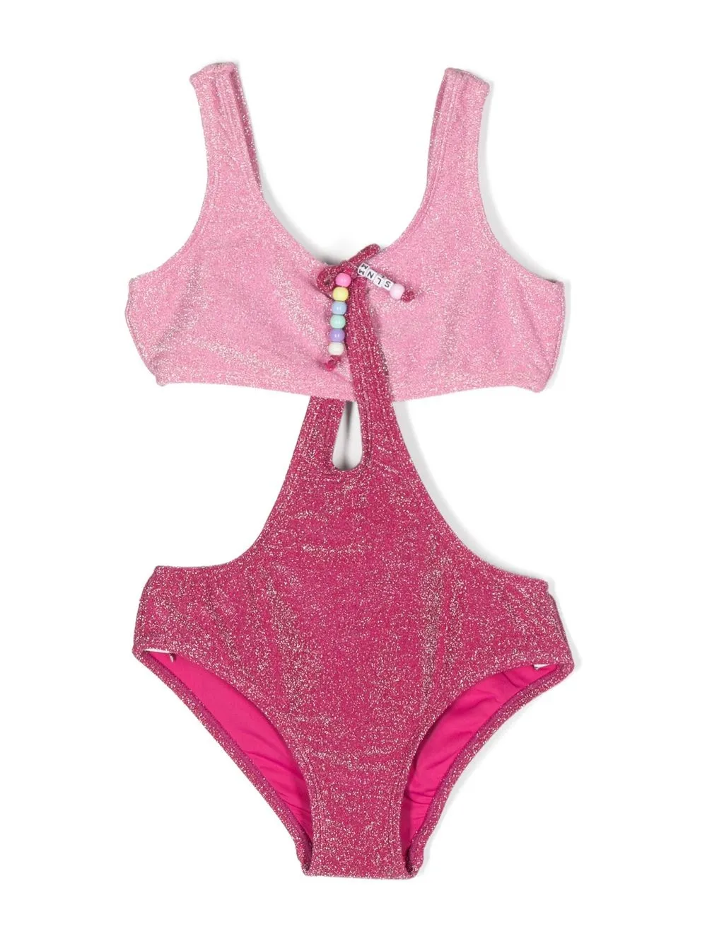 

Monnalisa metallic-effect swimsuit - Pink