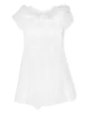 Monnalisa ruffled tulle party dress - White