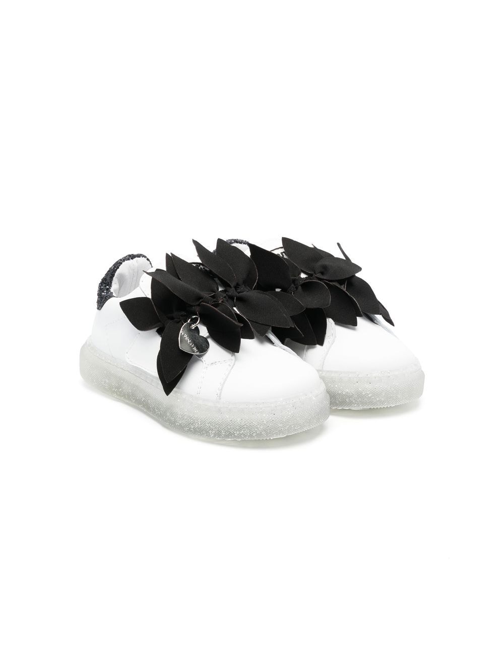 Monnalisa Kids' Knot-detail Low-top Sneakers In White