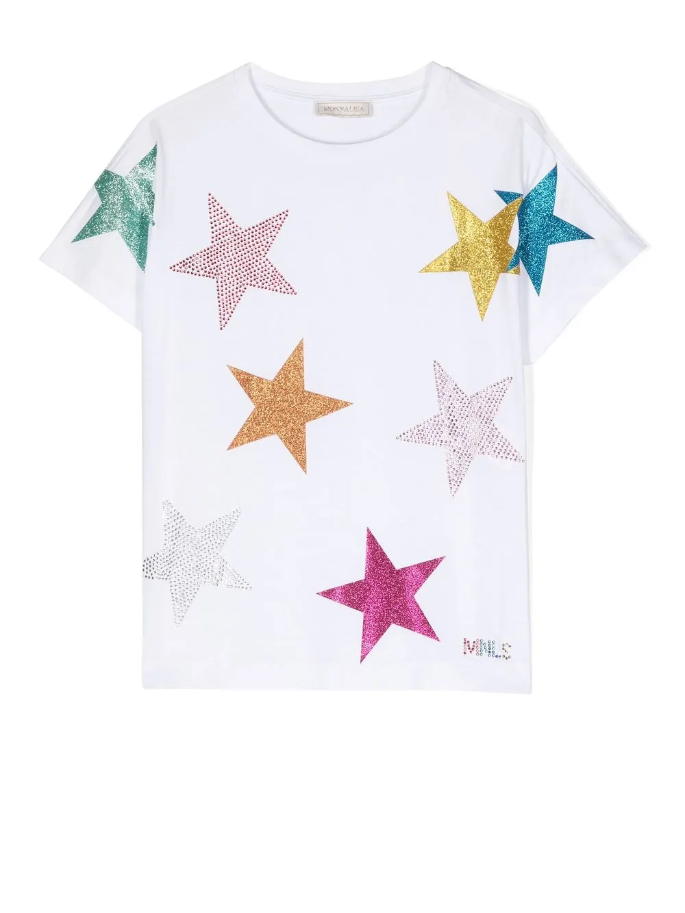 

Monnalisa star-print T-shirt - White