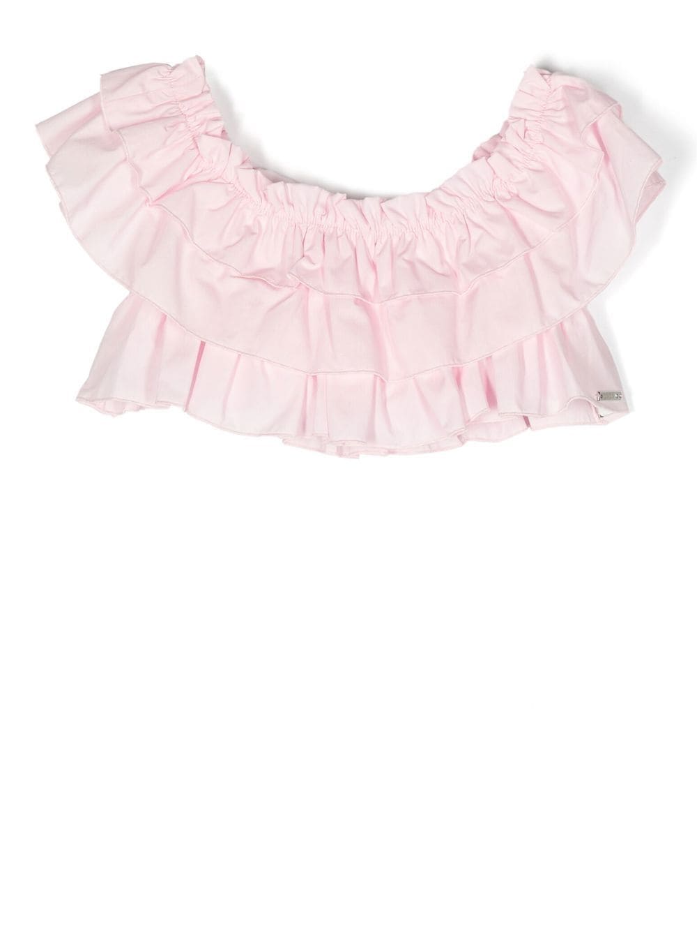 Monnalisa Kids' Ruffle-detail Sleeveless Top In Pink
