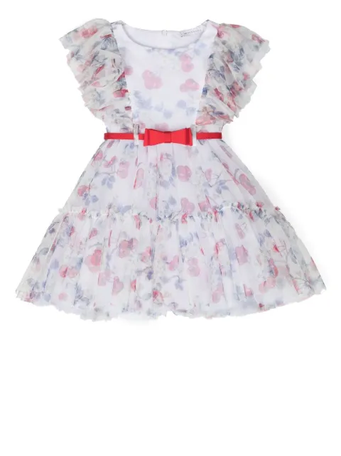 Monnalisa tiered belted dress