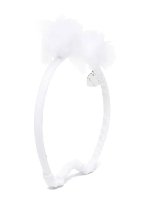Monnalisa tulle pompom detail headband