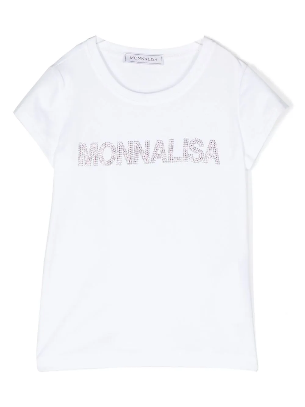 

Monnalisa rhinestone embellished T-shirt - White