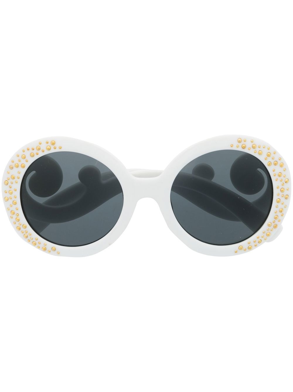 Image 1 of Monnalisa studded round-frame sunglasses