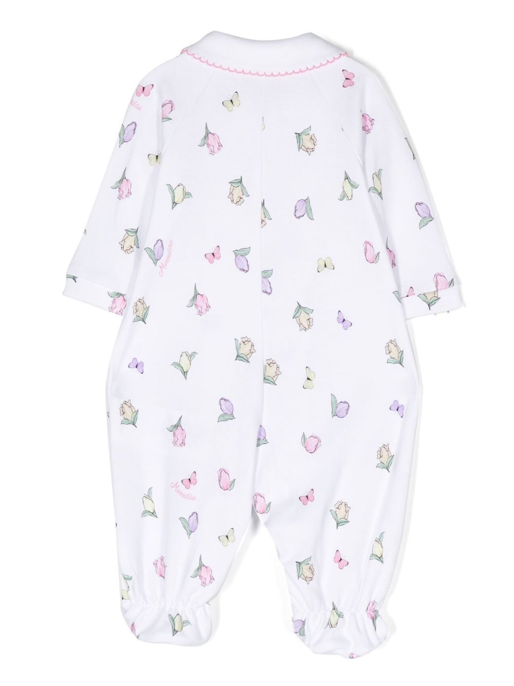 Monnalisa floral-print cotton pajamas - Wit