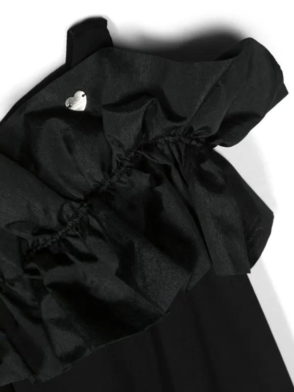 Monnalisa ラッフルディテール ワンショルダーワンピース - Farfetch