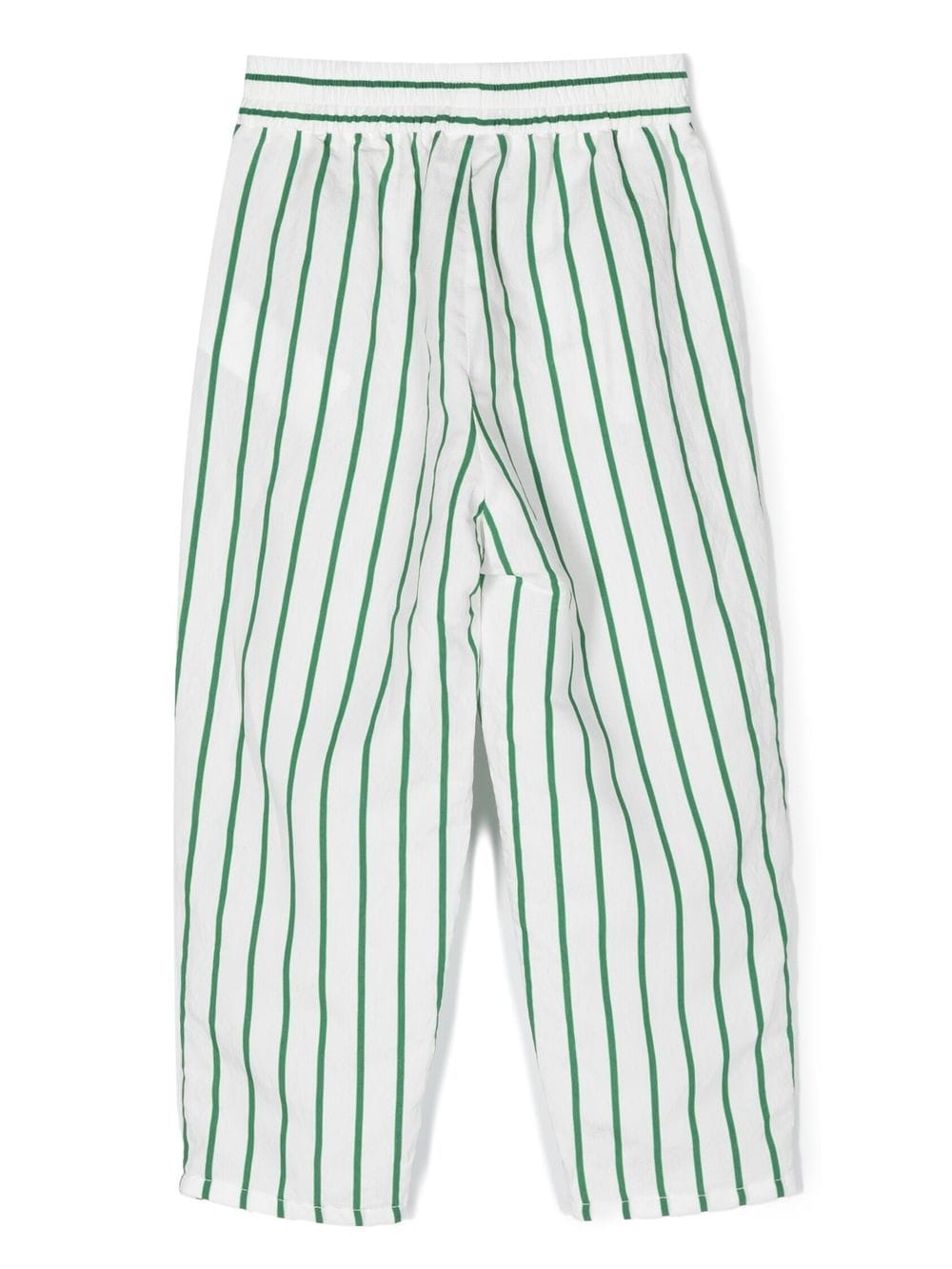 Shop Monnalisa Stripe-print Straight Trousers In White