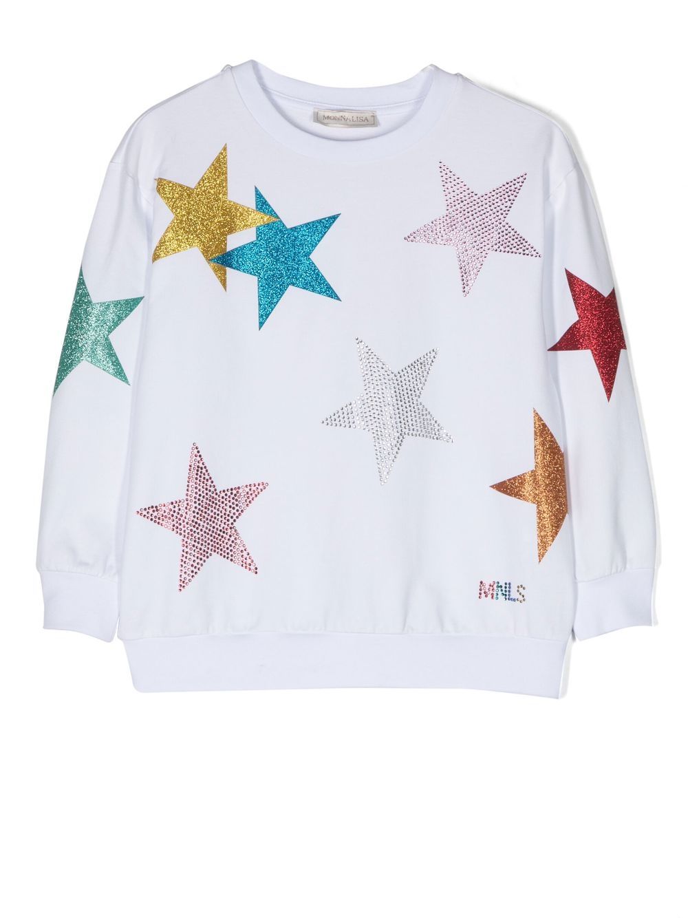 

Monnalisa star-print sweatshirt - White