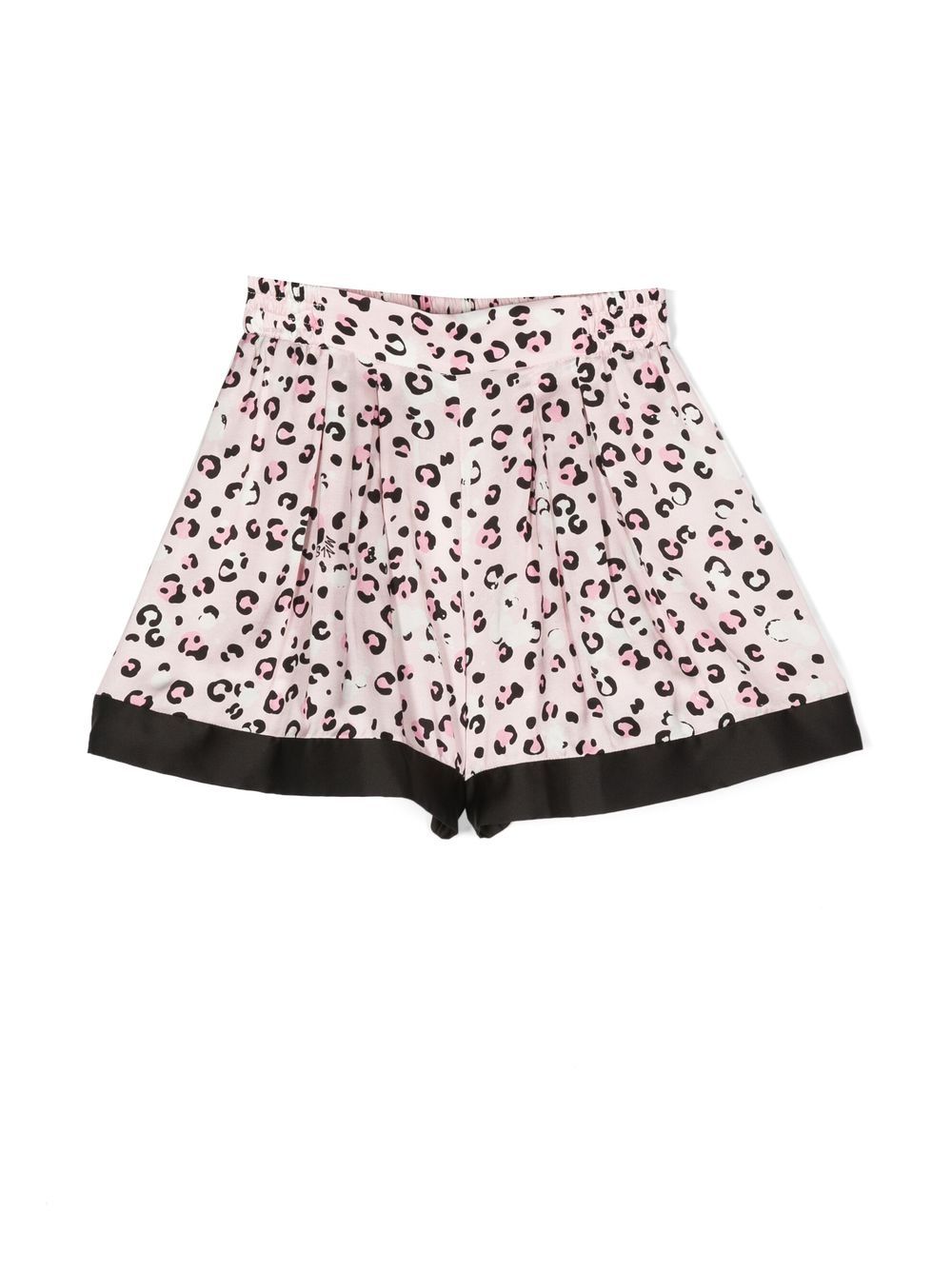 Monnalisa Kids' Leopard-print Shorts In Pink