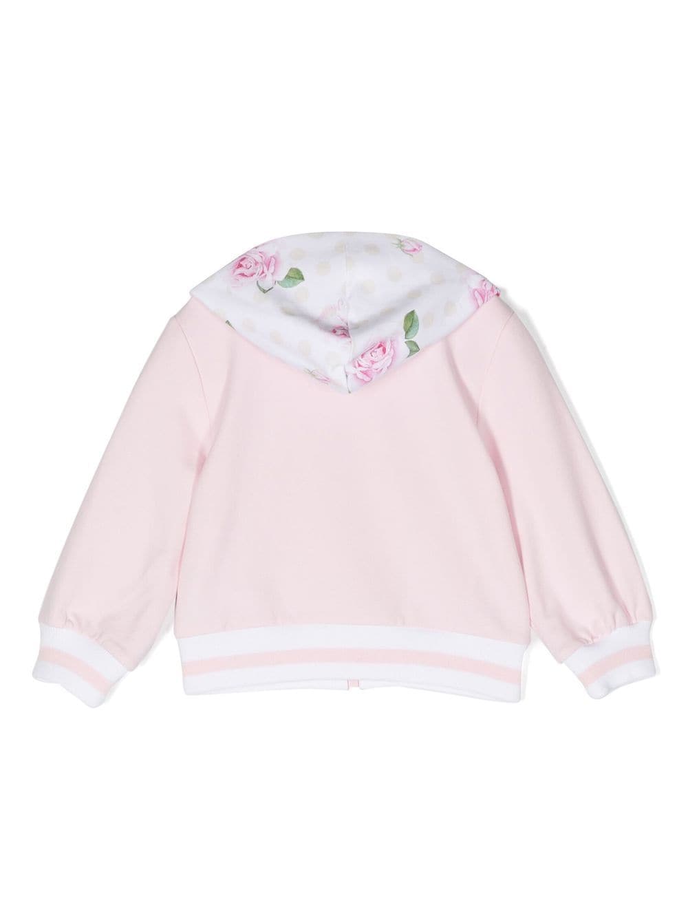 Monnalisa Hoodie met bloemenprint - 0090 PINK