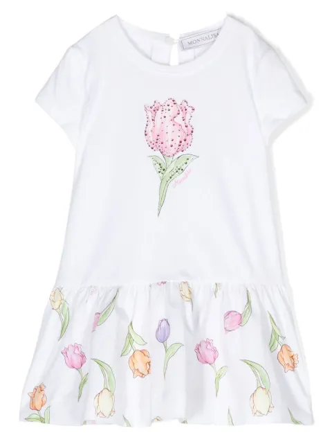 Monnalisa floral-print T-shirt dress
