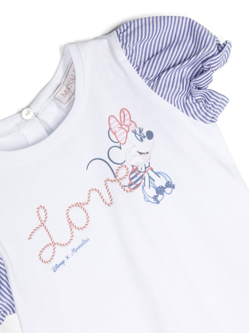 Shop Monnalisa X Disney Graphic-print T-shirt In White