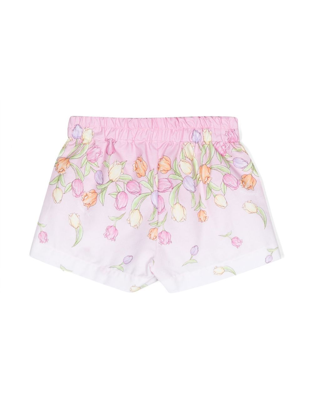 Monnalisa Shorts met bloemenprint - Roze