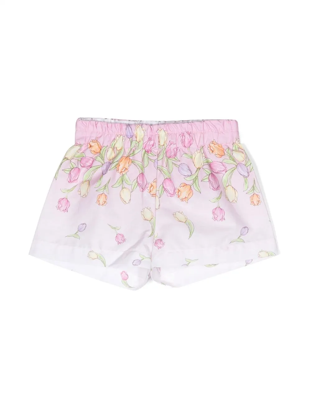 

Monnalisa floral-print cotton shorts - Pink