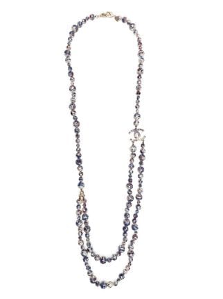CHANEL Pre-Owned 2013 CC Beaded Necklace - Farfetch