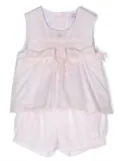 Patachou piqué-weave two-piece set - Pink
