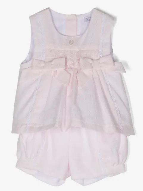 Patachou piqué-weave two-piece set