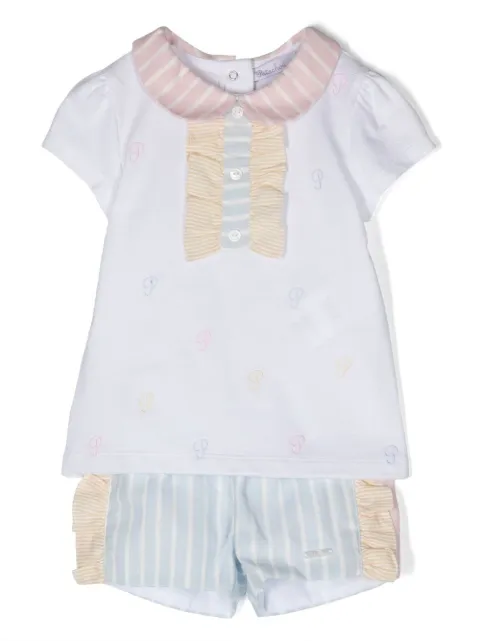 Patachou conjunto con ribete de volantes