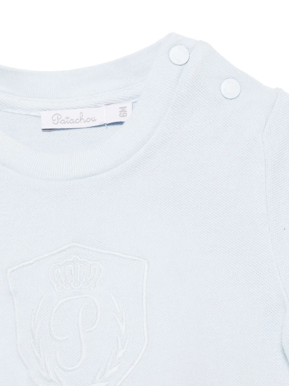 Patachou T-shirt met geborduurd logo Blauw