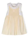 Patachou seersucker-texture sleeveless dress - Yellow
