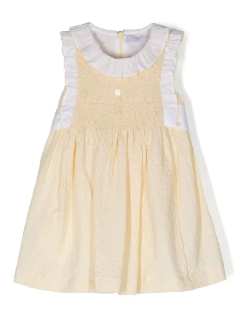 Patachou seersucker-texture sleeveless dress