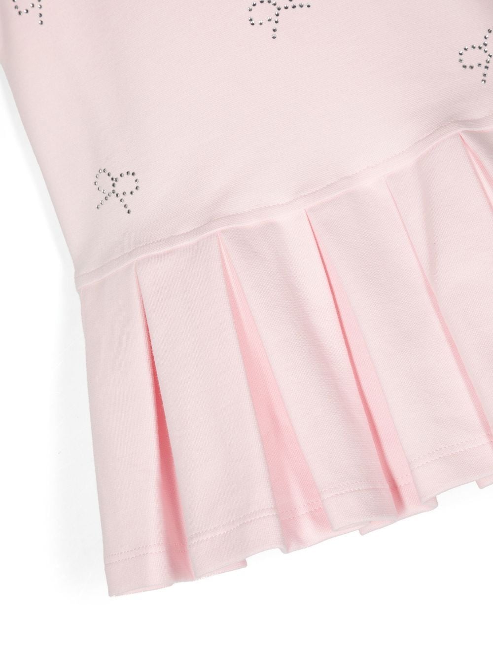 Shop Patachou Bow-detail Short-sleeved Dress In Pink