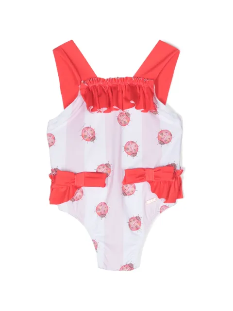 Patachou traje de baño catarina con ribete de volantes