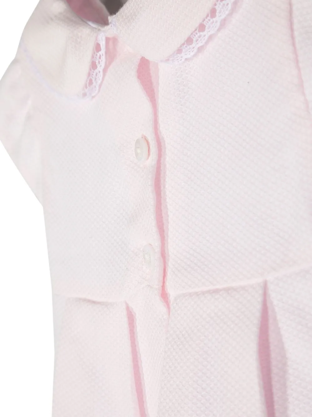 Shop Patachou Bow-detail Polo Dress In Pink