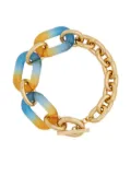 Rabanne XL Link gold-tone resin necklace