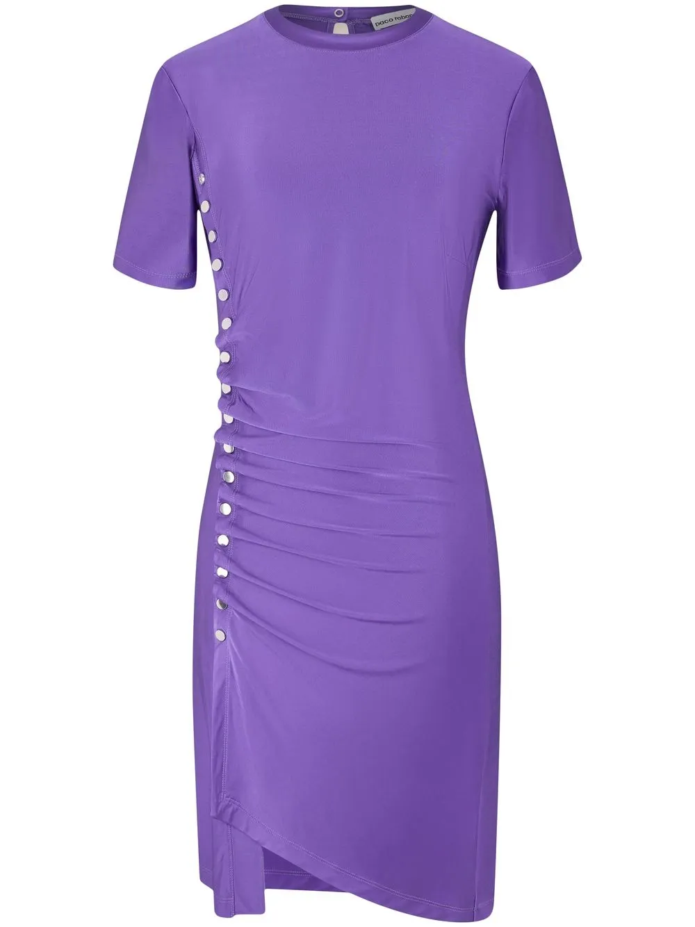 

Paco Rabanne draped short-sleeved minidress - Purple