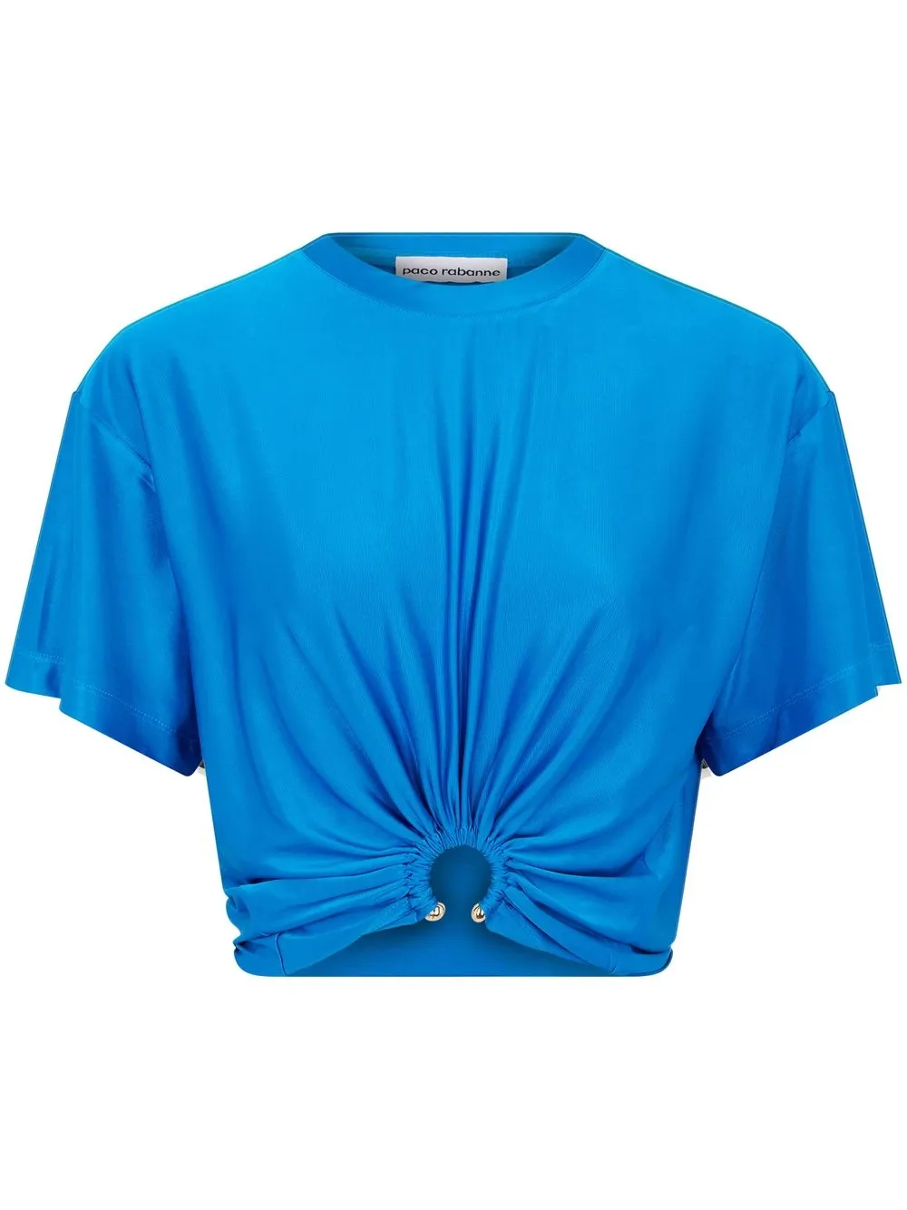 

Paco Rabanne gathered-detail short-sleeve T-shirt - Blue