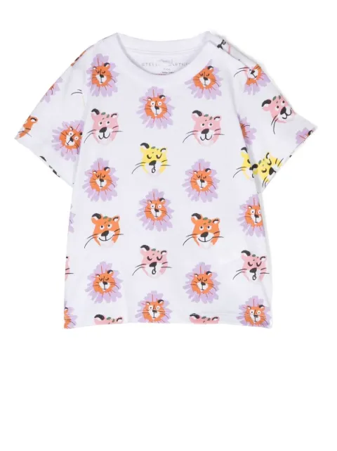 Stella McCartney Kids playera con animal print