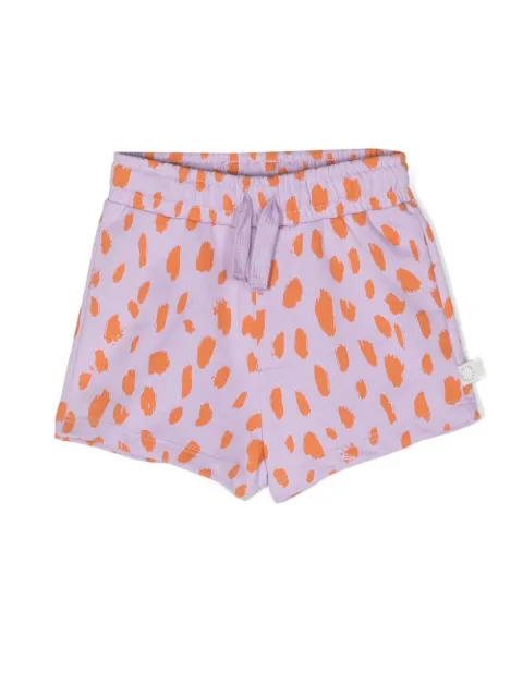 Stella McCartney Kids spot-print cotton shorts