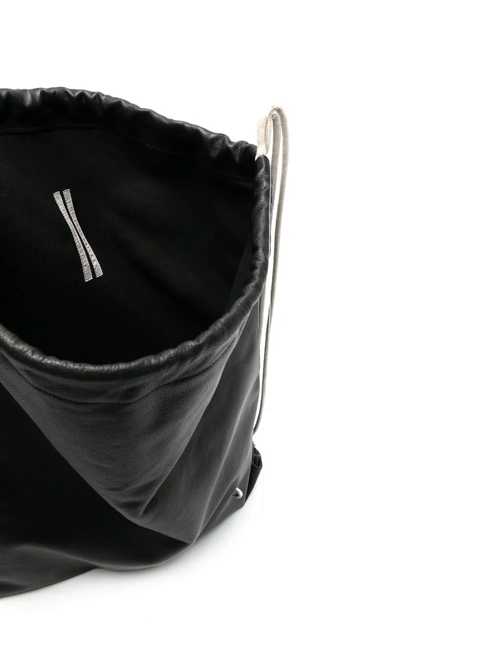 Rick Owens large calf-leather drawstring bag | Smart Closet