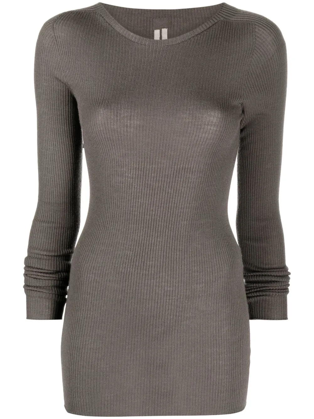 

Rick Owens ribbed virgin-wool jumper - Grey