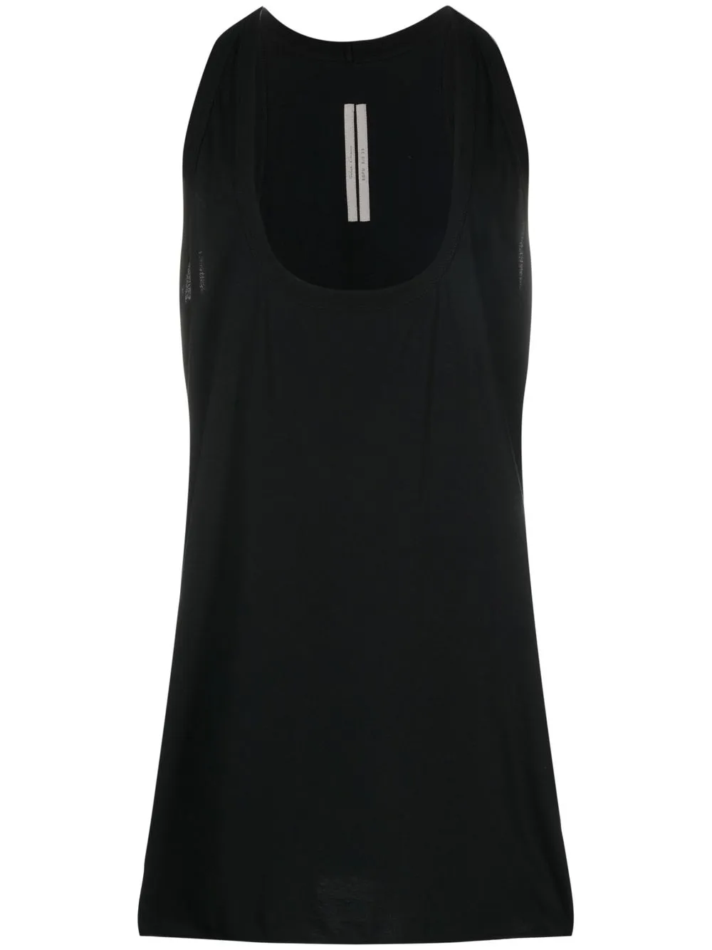 

Rick Owens U-neck long-length tank top - Black