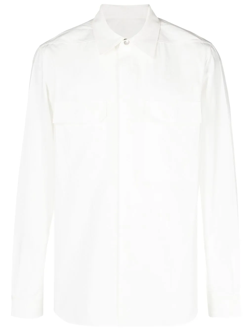 

Rick Owens button-front long-sleeved overshirt - White